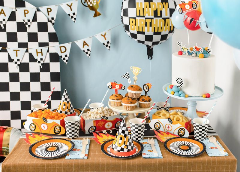 Autorennen Racing Party Paket Kindergeburtstag Deko Set