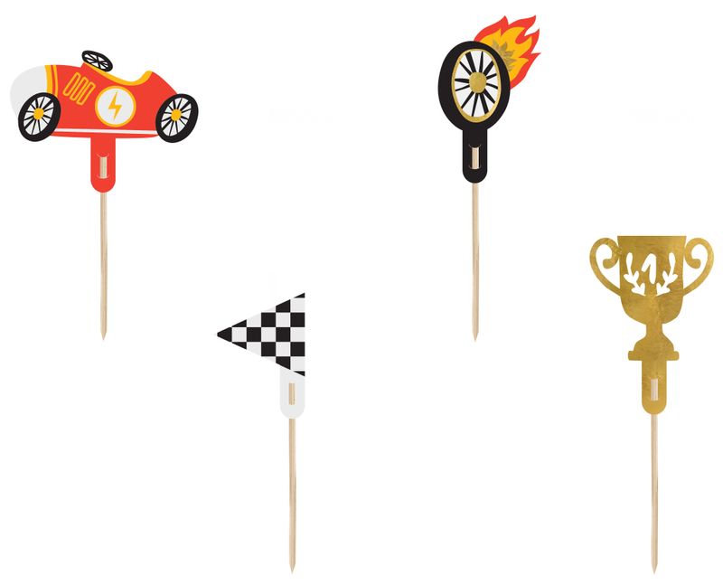 Autorennen Racing Party Paket Kindergeburtstag Caketopper