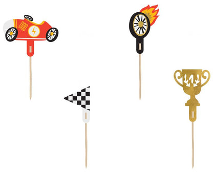 Autorennen Racing Party Paket Kindergeburtstag Caketopper