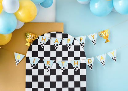 Autorennen Racing Party Paket Kindergeburtstag Happy Birthday Girlande