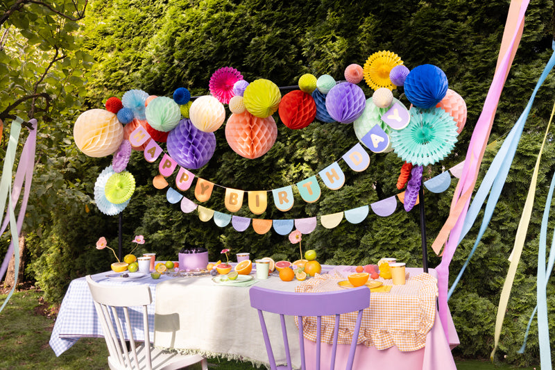 Kreppband Regenbogen Bunt Basteln Dekoration Kindergeburtstag