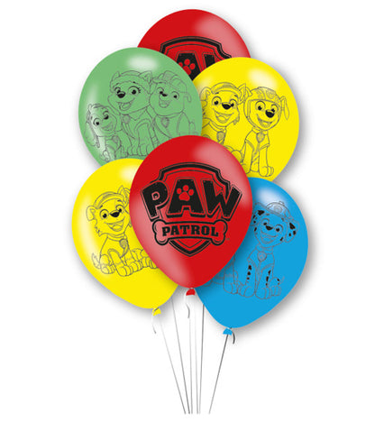 Paw Patrol Bunt Pastell Luftballons Latexballons Motivballons