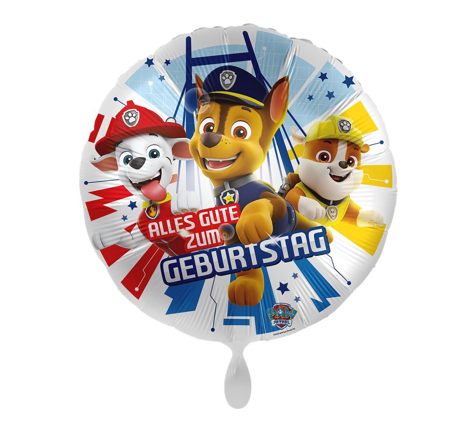 Paw Patrol Folienballon Alles Gute zum Geburtstag