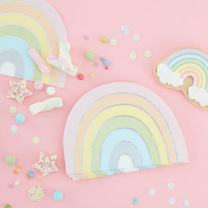 Regenbogen Pastell Party Paket