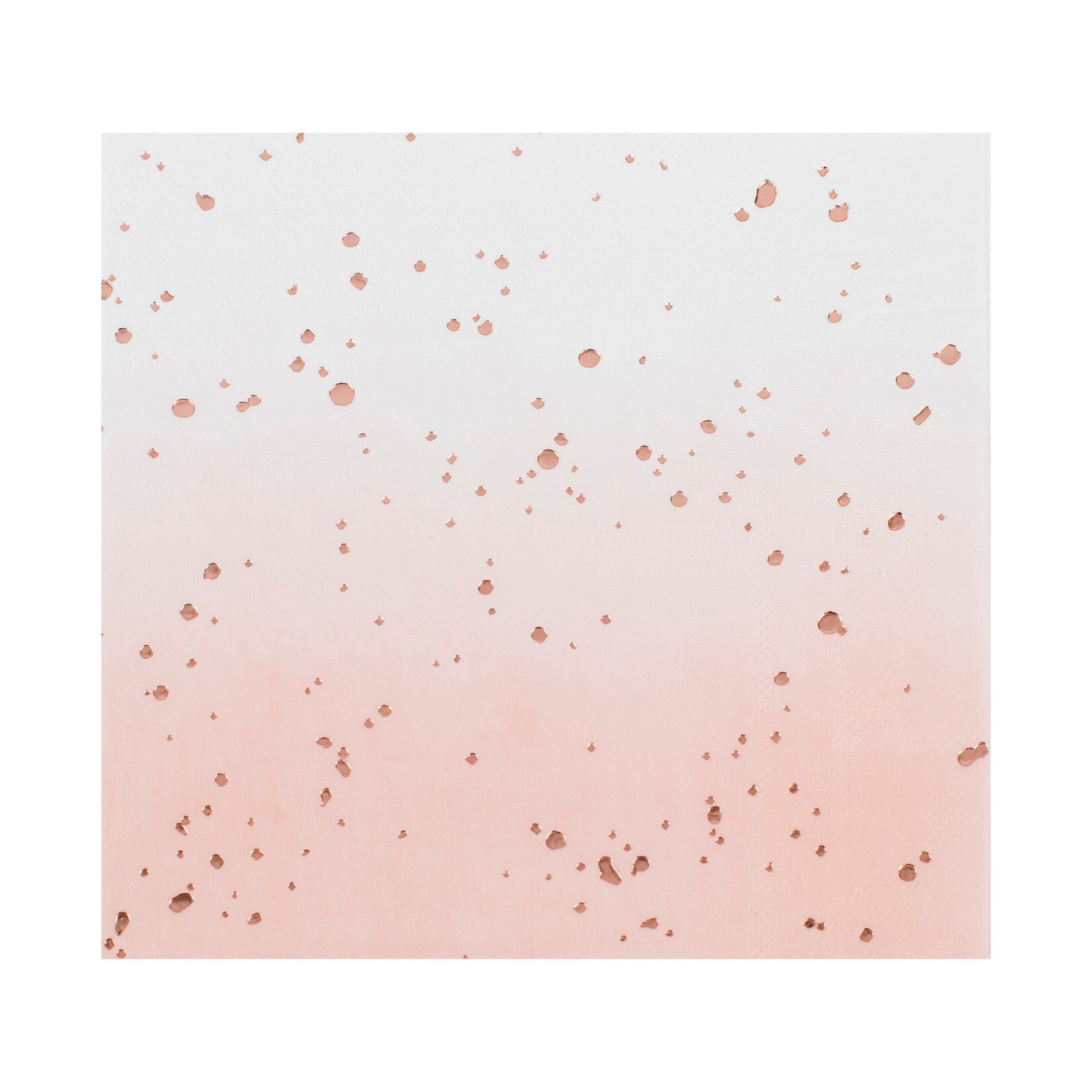 Pink Rosa Ombre Rosegold Metallic Servietten Partydeko