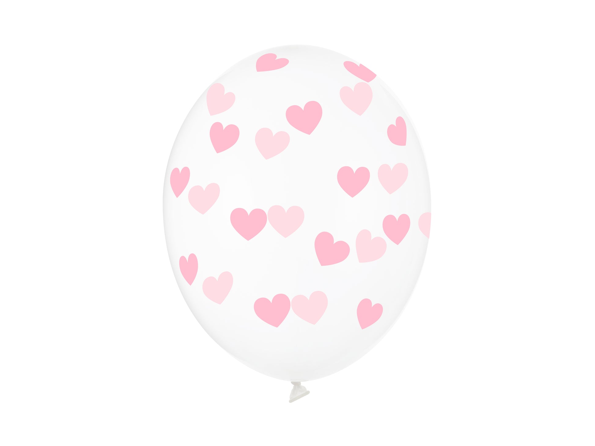 Luftballon Latexballon Transparent Rosa Herzen