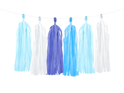 Party Dekoration Tassel Blau Weiss Hellblau