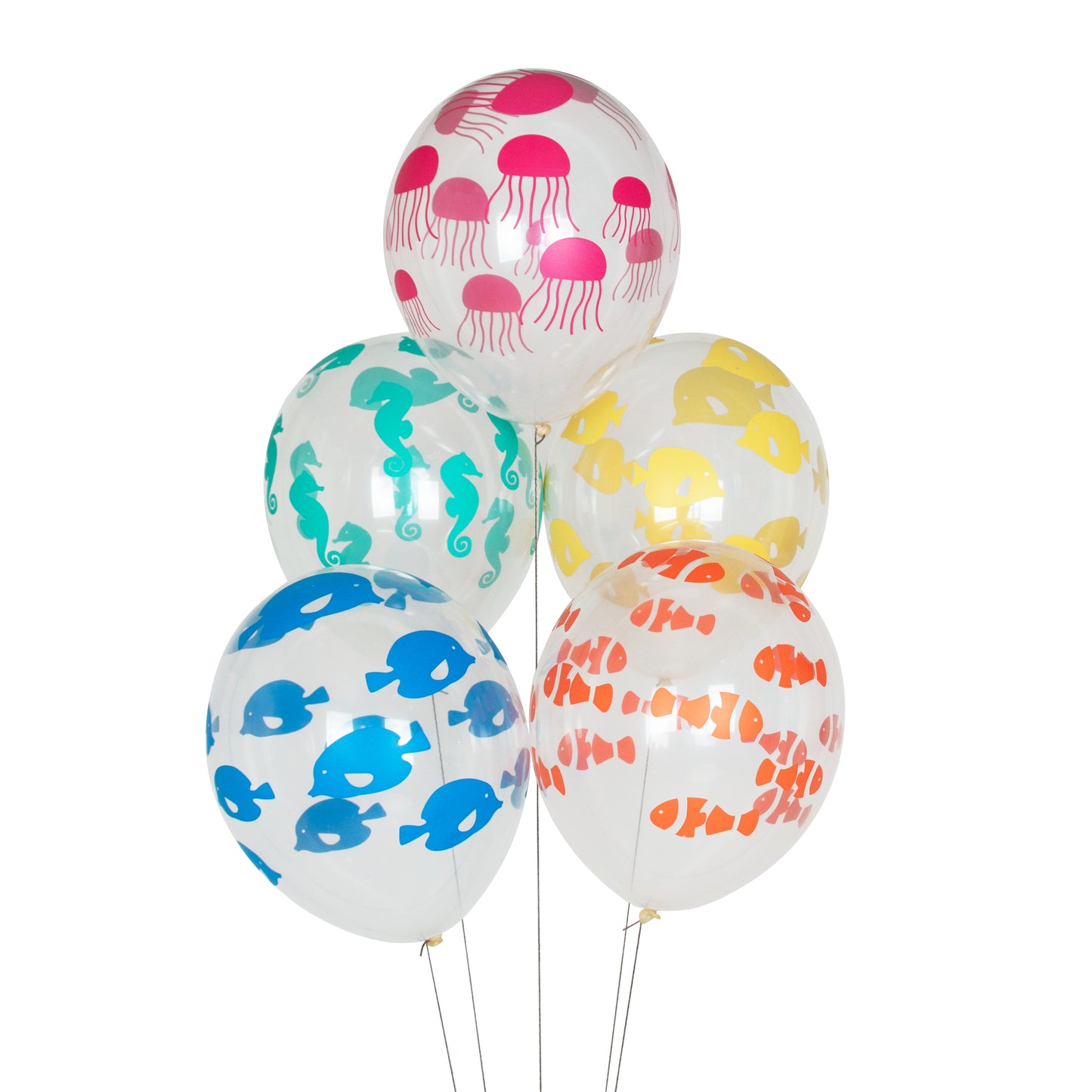 Meerestiere Unterwasser Party Kindergeburtstag Dekoration Latexballons Luftballons Motivballons