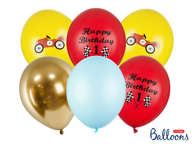 Autorennen Racing Party Paket Kindergeburtstag Ballonset Luftballons 