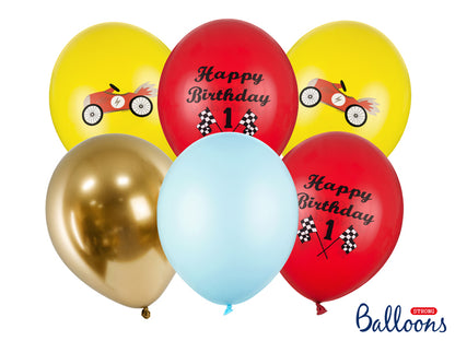 Autorennen Racing Party Paket Kindergeburtstag Ballonset Luftballons 