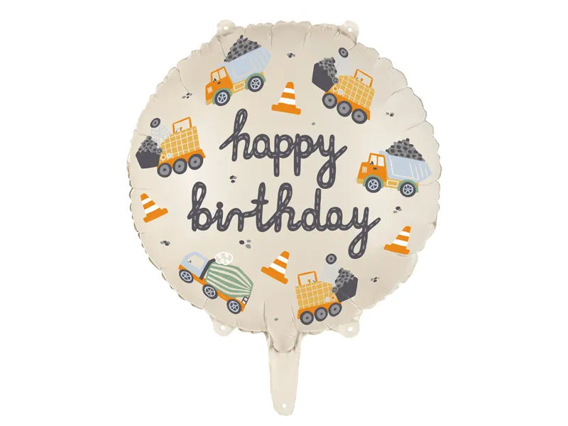 Baustelle Geburtstag Party Happy Birthday Folienballon 