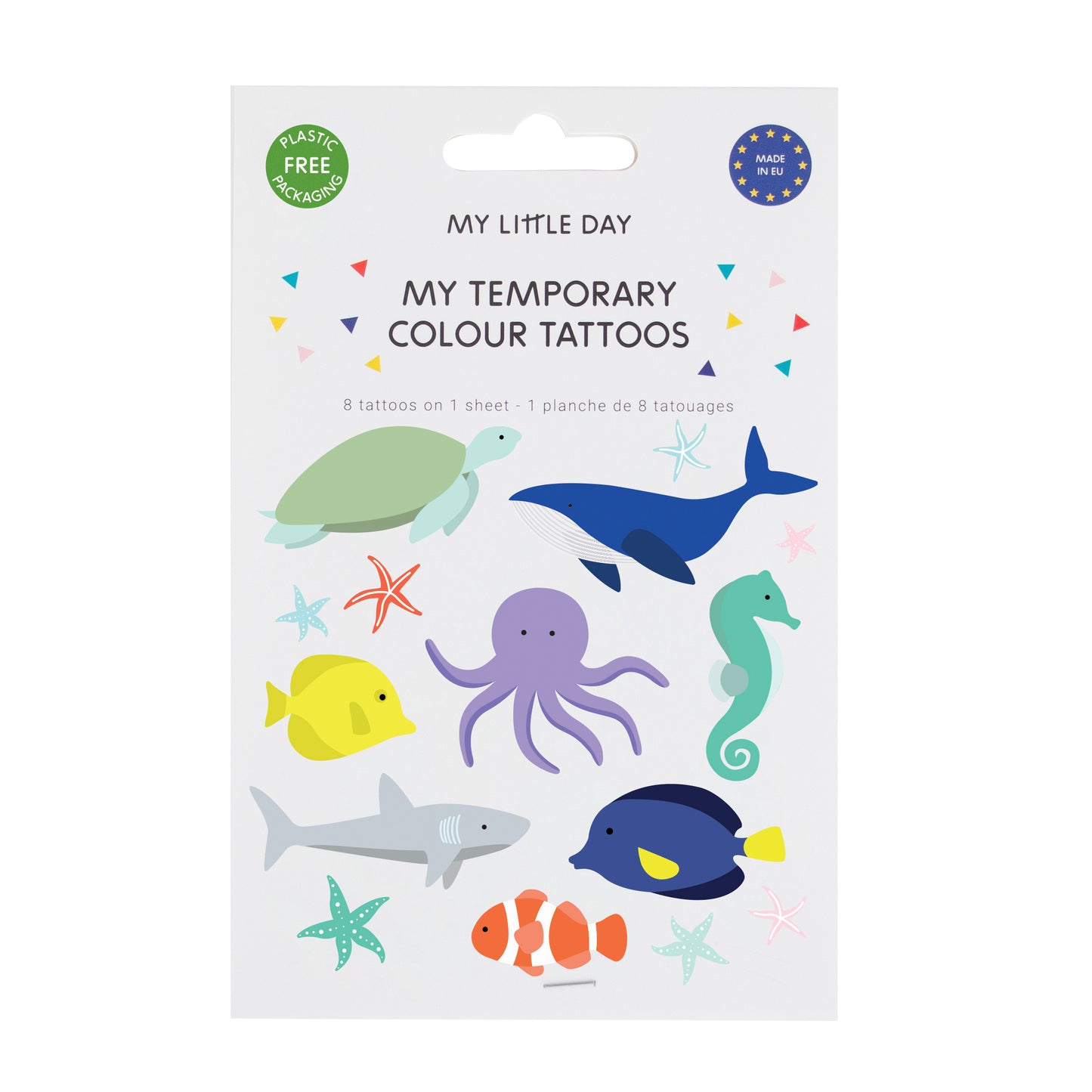 Meerestiere Unterwasser Party Kindergeburtstag Dekoration Tattoos Mitgebsel Gastgeschenke