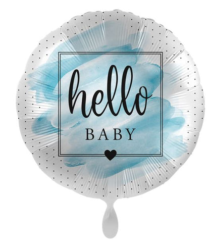 Folienballon Hello Baby Boy Ballon Baby Party