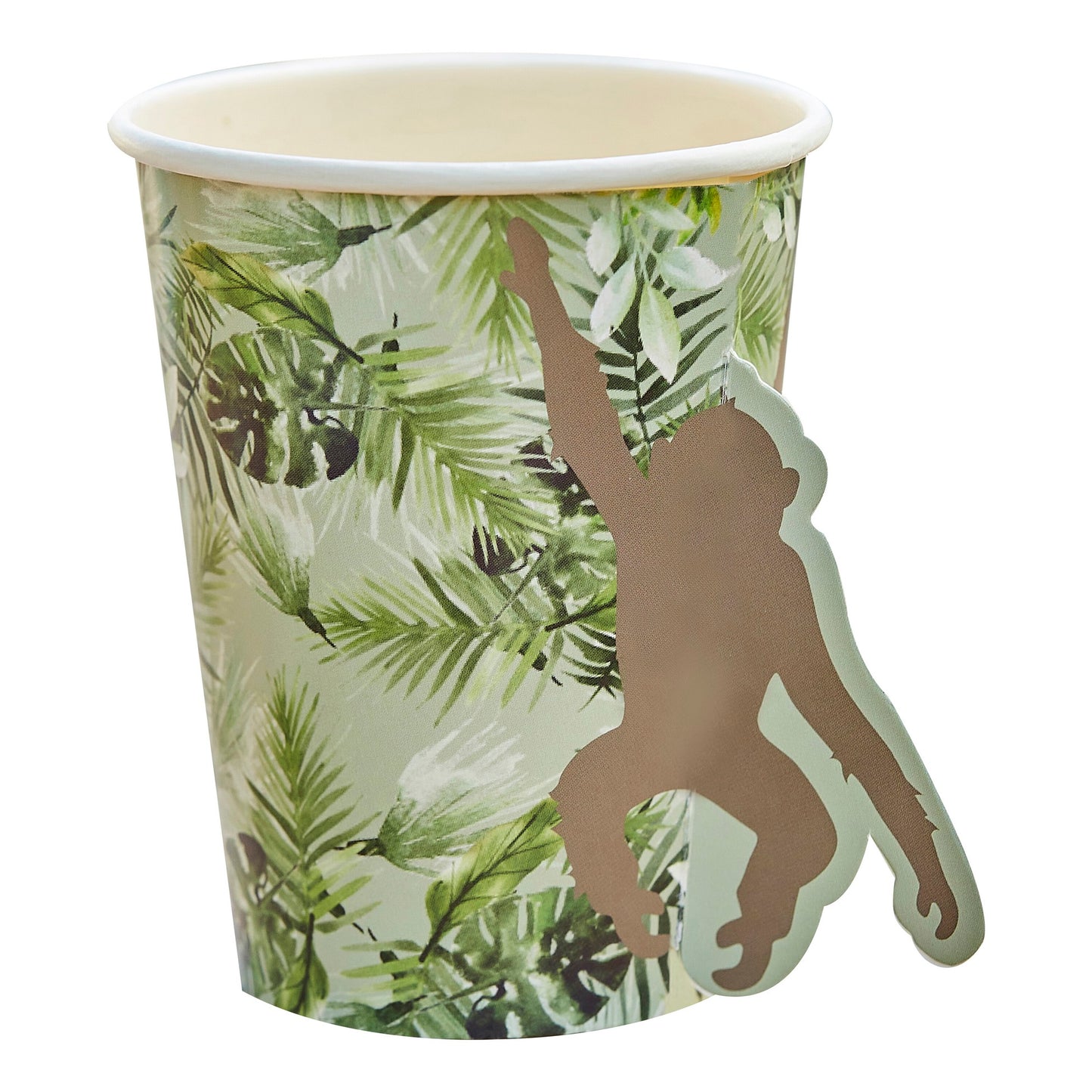 Wilde Tiere Wild Jungle Dschungel Party Kindergeburtstag Pappbecher Partybecher Affe Monkey